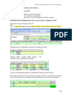 Calculo de Poligonal Con Excel - InTRODUCCION de DATOS