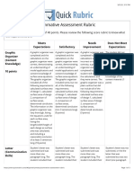 Quick Rubric - Summative Assessment Rubric