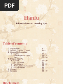 Hanfu: Information and Drawing Tips