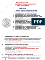 Tipos de Transferencia Automotor