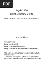 Psych 2220 Exam 1 Review Guide