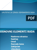 Uputa Za Izradu SEMINARSKOG RADAmed