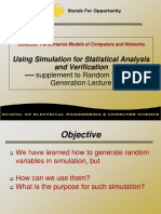 Using Simulation For Statistical Analysis and Verification - Supplement To Random Variable