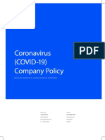 Coronavirus (COVID-19) Company Policy: Employee Handbook of Human Resources Department