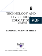 Technology and Livelihood Education: Learning Activity Sheet