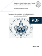 Ventajas y Desventajas de La Globalización Económica en México