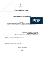 Desarrollo Neuropsicológico en Niños de 2do Grado Que Asisten A Escuelas Públicas y Privadas