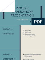 Project Evaluation Presentation Tips