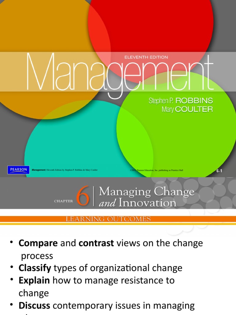 Managing Change and Innovation - Chapter 6 | PDF | Organization ...