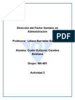 Dirección Del Factor Humano en Administració2