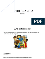 La Tolerancia