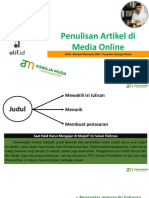 Penulisan Artikel Di Media Online