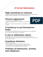10 Signs of Covert Narcissism