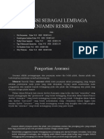 Asuransi Sebagai Lembaga Penjamin Resiko