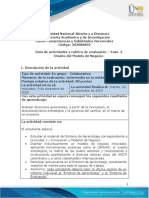 Guia de Actividades y Rúbrica de Evaluación - Fase 2 - Diseño Del Modelo de Negocio