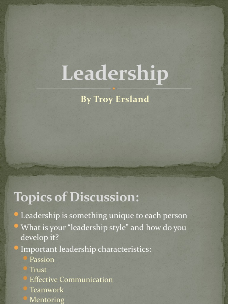 Developing Your Unique Leadership Style | PDF | Nature | Leadership