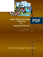 Legal Aspects of Nursing Practice: BY Somibala Thokchom
