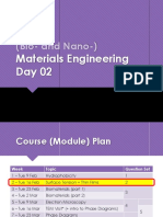 Bio- and Nano- Materials Engineering Course Module Plan