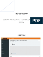 Corpus Approaches To Language Studies 2020a