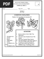 Topical Test 2: Name: - Class: P3 - Date