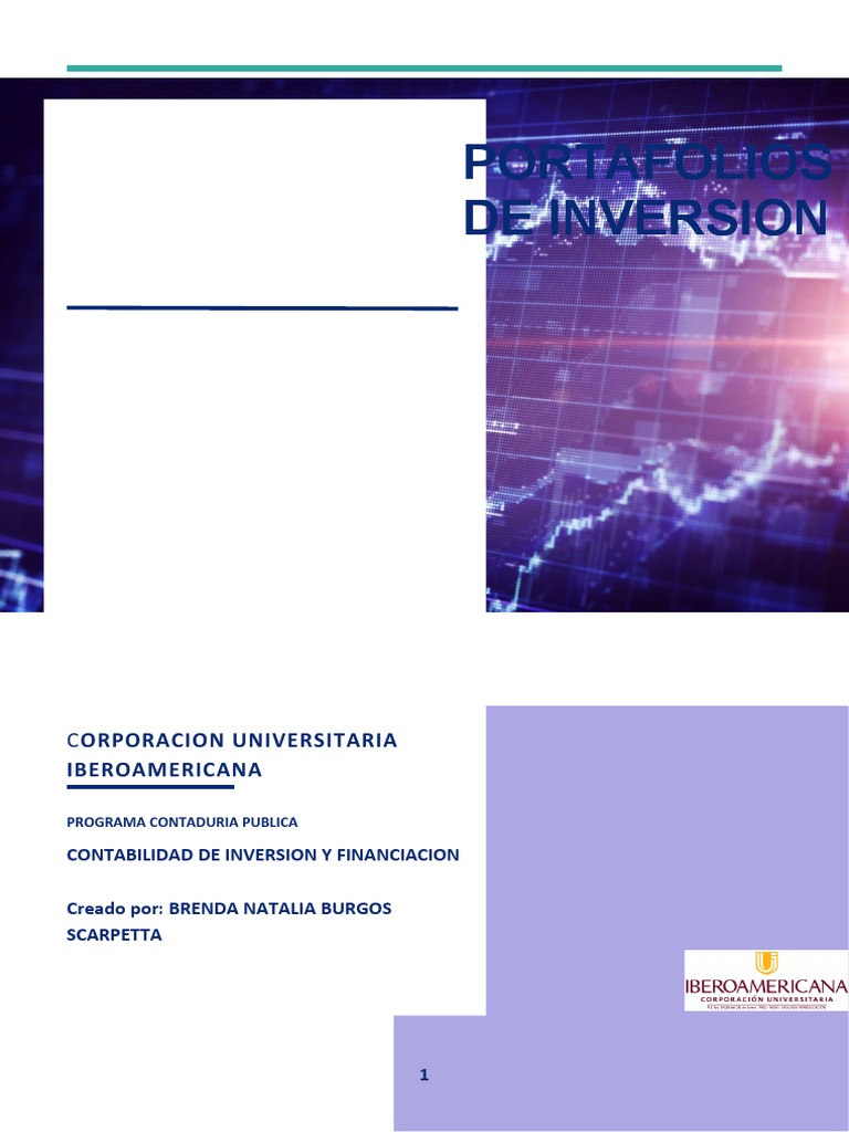 Portafolio de Inversion | PDF | Portafolio (Finanzas) | Inversiones