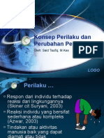 Konsep Perilaku dan Perubahan