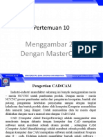 MENGGAMBAR 2D DENGAN MASTERCAM