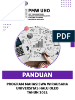 Panduan Program Mahasiswa Wirausaha Universitas Halu Oleo 2021 (PK2M Uho)