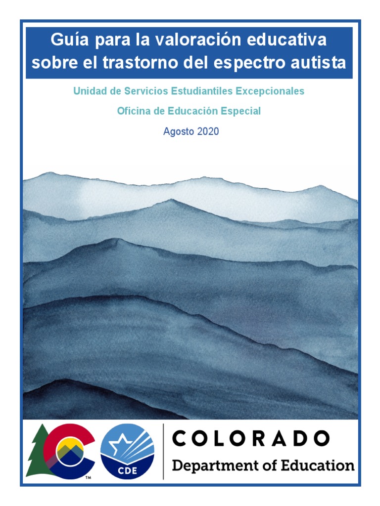 ASD Guidelines 2020 21 SPM PDF Espectro Autista Manual