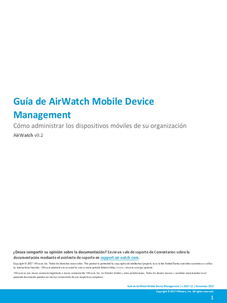 Mobile Device Management Guide v9 - 2 | PDF | Interfaz de línea de ...