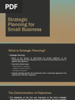 Strategic Planning For Small Business