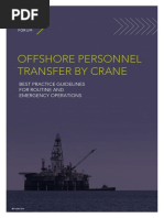 Offshore Personnel Basket Transfer Guidelines | PDF | Crane (Machine ...