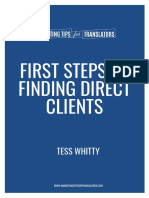 First Steps To Finding Direct Clients