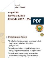 Presentasi Laporan Pelayanan Farmasi 2012-2013