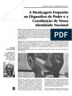 A mestiçagem como dispositivo de poder identidade nacional