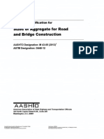 Aashio: Sizes of Aggregate For Road and Bridge Construction
