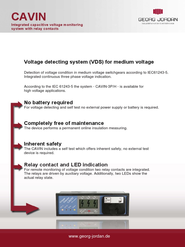 Cavin: Voltage Detecting System (VDS) For Medium Voltage | PDF ...