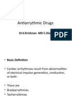 Antiarrythmic Drugs: Dr.V.Krishnan MD C.Diab