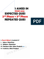 Questions Asked in Expected Ques Repeated Ques: 2 Phase + 3 Phase