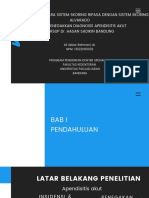 Perbandingan Antara Sistem Skoring Ripasa Dengan Sistem Skoring Alvarado Dalam Menegakkan Diagnosis Apendisitis Akut Di Rsup Dr. Hasan Sadikin Bandung