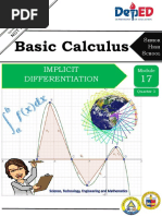 Basic Calculus: Implicit Differentiation