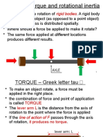 L-10 (M-9) Torque and Rotational Inertia: Rigid Bodies