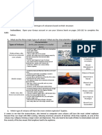 Worksheet 2 - Types of Volcanoes