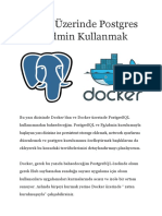 Docker Üzerinde Postgres Ve Pgadmin Kullanmak