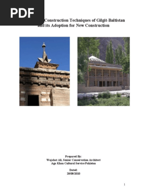Traditional Architecture of Hunza and Baltistan-