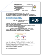 Ciencias Guía 2 Relaciones Intraespecificas