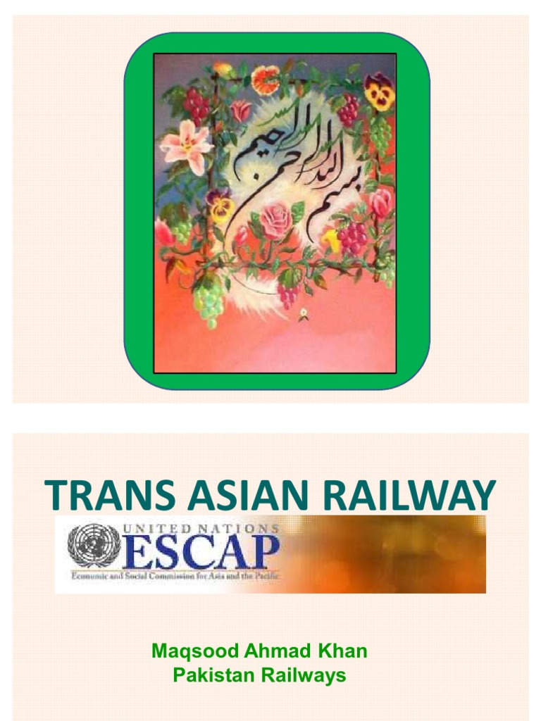 Trans Asian Railway Pdf Rail Freight Transport Track Gauge