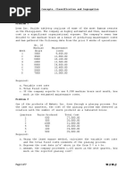 Cost Concepts, Classification and Segregation: M.S.M.C