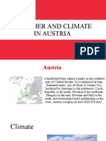 Weather and Climate in Austria