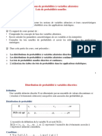 V.a Distributions de Probabilités Et Lois de Probabilités Usuelles(1) - Copie